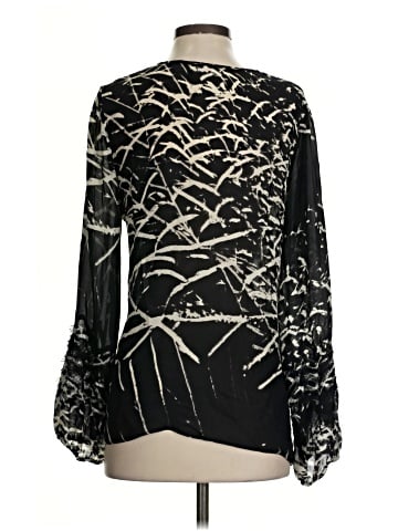 Parker Long Sleeve Silk Top (view 2)
