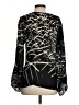 Parker 100% Silk Black Long Sleeve Silk Top Size S - photo 2