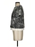 Topshop Animal Print Silver Short Sleeve Blouse Size 4 - photo 5