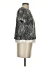 Topshop Animal Print Silver Short Sleeve Blouse Size 4 - photo 4