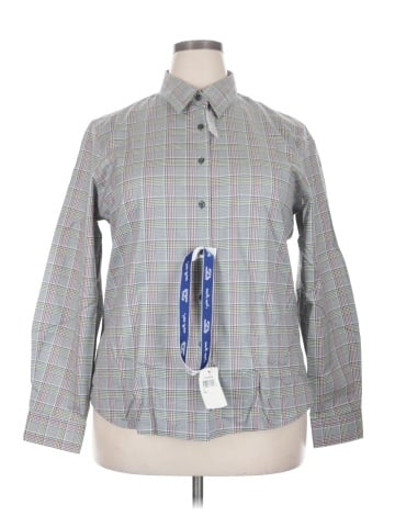 Foxcroft Long Sleeve Button-Down Shirt (view 1)