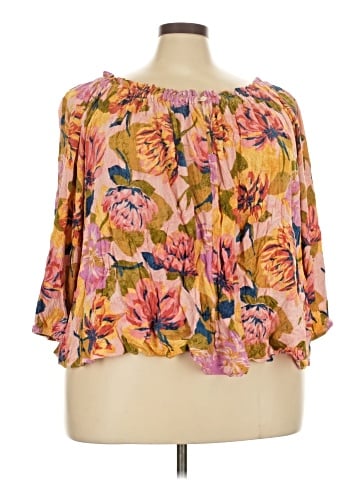 Terra & Sky 3/4 Sleeve Blouse (view 1)