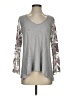 Chenault Gray 3/4 Sleeve Top Size S - photo 1