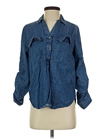 Falls Creek 3/4 Sleeve Button-Down Shirt (view 1)