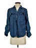 Falls Creek Blue 3/4 Sleeve Button-Down Shirt Size S - photo 1