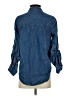 Falls Creek Blue 3/4 Sleeve Button-Down Shirt Size S - photo 2