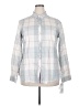 Foxcroft 100% Cotton Gray Long Sleeve Button-Down Shirt Size 18 - photo 1