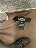 MSK 100% Polyester Polka Dots Brown Casual Dress Size 12 - photo 7