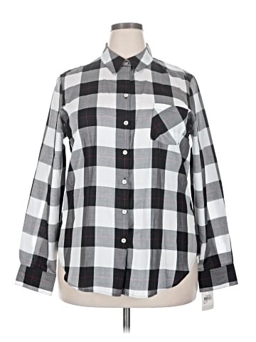 Foxcroft Long Sleeve Button-Down Shirt (view 1)