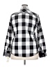 Foxcroft 100% Cotton Checkered-gingham Gray Long Sleeve Button-Down Shirt Size 18 - photo 2