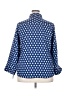 Foxcroft Polka Dots Blue 3/4 Sleeve Blouse Size 18 - photo 2