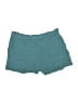 Joe Fresh 100% Rayon Solid Teal Shorts Size L - photo 2