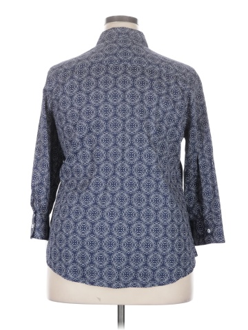 Foxcroft 3/4 Sleeve Button-Down Shirt (view 2)