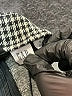 Gap Houndstooth Gray Casual Skirt Size 8 - photo 4