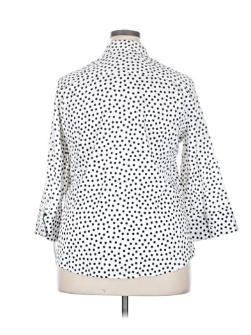 Foxcroft 3/4 Sleeve Button-Down Shirt (view 2)