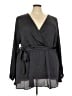 Torrid 100% Polyester Gray Black Kimono Size 5X Plus (5) - photo 1