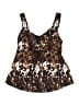 Tessuto Animal Print Brown Swimsuit Top Size M - photo 1