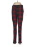 Topshop Plaid Red Leggings Size 6 - photo 1