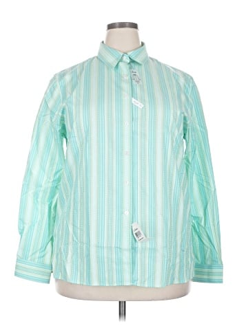 Foxcroft Long Sleeve Button-Down Shirt (view 1)
