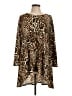 Chico's Animal Print Brown Kimono Size Lg Petite - photo 1