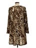 Chico's Animal Print Brown Kimono Size Lg Petite - photo 2