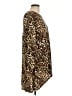 Chico's Animal Print Brown Kimono Size Lg Petite - photo 4