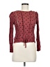 Elodie Burgundy Long Sleeve Top Size M - photo 1