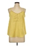 Mine 100% Polyester Yellow Sleeveless Blouse Size L - photo 1