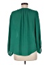 Alfani 100% Polyester Green Long Sleeve Blouse Size 8 - photo 2