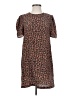 Amour Vert 100% Silk Animal Print Brown Casual Dress Size XS - photo 1