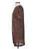 Amour Vert 100% Silk Animal Print Brown Casual Dress Size XS - photo 5