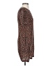 Amour Vert 100% Silk Animal Print Brown Casual Dress Size XS - photo 4