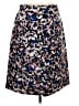 J.Crew 100% Polyester Print Blue Casual Skirt Size 12 - photo 1