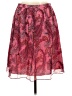 J.Crew 100% Silk Paisley Red Silk Skirt Size 10 - photo 1