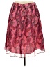 J.Crew 100% Silk Paisley Red Silk Skirt Size 10 - photo 2
