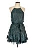 City Studio Metallic Teal Cocktail Dress Size L - photo 1