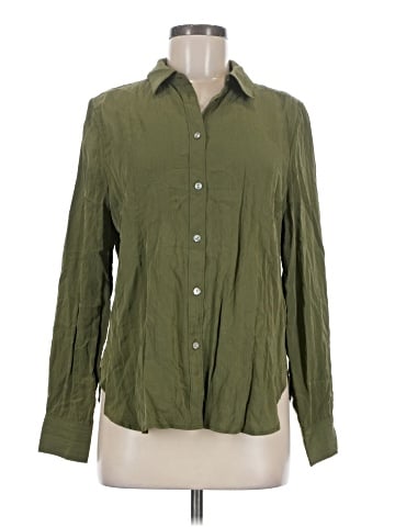 Madewell Crinkled Button-Up Shirt (view 1)