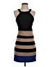 Teeze Me Color Block Brown Cocktail Dress Size 3 - photo 1