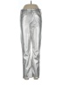 Mother 100% Polyurethane Metallic Silver Casual Pants Size 32 waist - photo 1