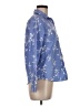 Lands' End 100% Supima Cotton Floral Blue Long Sleeve Button-Down Shirt Size 6 (petite) - photo 4