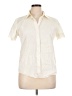 Theory Ivory Short Sleeve Blouse Size XL - photo 1