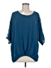 Alyx 100% Polyester Teal 3/4 Sleeve Blouse Size M - photo 1