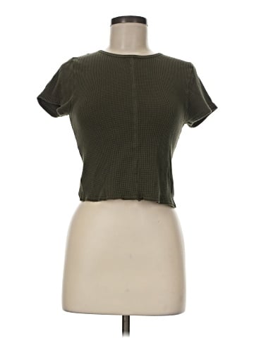 Madewell Waffle Knit Crewneck Short-Sleeve Crop Tee (view 1)