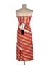 Dsquared2 Stripes Orange Cocktail Dress Size EU (IT) 42 / US 6 - photo 2
