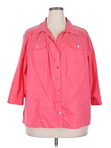 Cj Banks 3/4 Sleeve Button-Down Shirt (view 1)