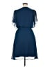 DKNY 100% Polyester Solid Blue Cocktail Dress Size 14 - photo 2