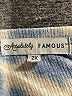 Absolutely Famous Tie-dye Blue Short Sleeve Blouse Size 2X - photo 7