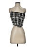 Line & Dot 100% Polyester Black Sleeveless Top Size S - photo 1