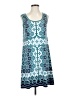 Max Studio Paisley Teal Casual Dress Size S - photo 1