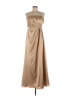 David's Bridal 100% Polyester Tan Cocktail Dress Size 10 - photo 1